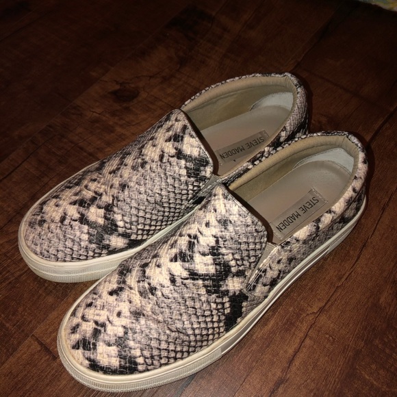Steve Madden Snakeskin slip-on sneakers - Picture 1 of 5